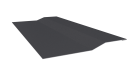 Планка крепёжная фальц 50x17x29 мм, 0,45 7024 графитовый серый