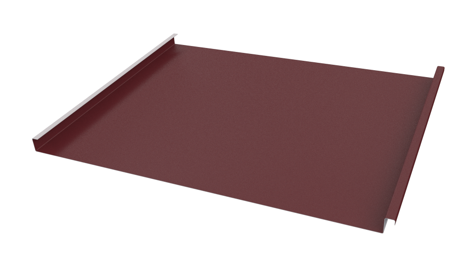 Фальцевая кровля 562/550x0,45 мм, 3005 винно-красный матовый