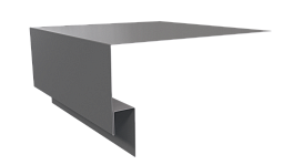 Планка околооконная 200х75х20 мм, 9006 бело-алюминиевый глянцевый