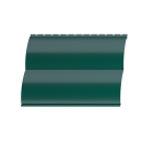 Металлосайдинг Блок хаус 383/355x0,4 мм, 6005 зеленый мох глянцевый