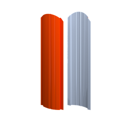 Штакетник Европланка Престиж 131x0,45 мм, 2004 оранжевый глянцевый