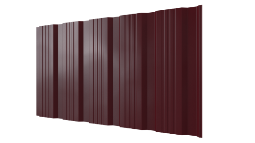 Профнастил К20 1185/1120x0,45 мм, 3005 винно-красный глянцевый