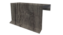 Планка торцевая фальц 65x97 мм, Дуб Винтаж 3D
