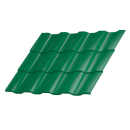 Металлочерепица Геркулес 30 1200/1150x0,5 мм, 6029 мятно-зеленый глянцевый