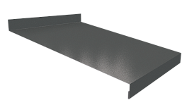 Отлив простой 20х250х20 мм, 7011 железно-серый глянцевый