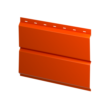 Металлосайдинг Л-брус 264/240x0,4 мм, 2004 оранжевый глянцевый