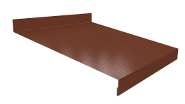 Отлив простой 20х200х20 мм, 8017 шоколадно-коричневый глянцевый