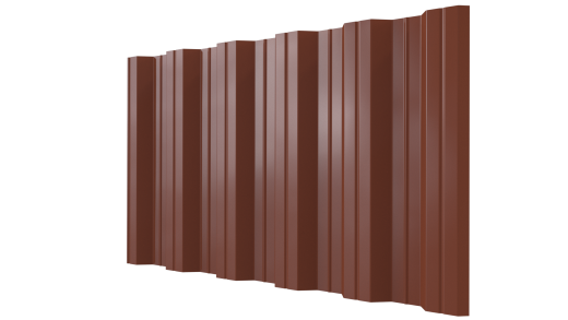 Профнастил НС35 1060/1000x0,45 мм, 8004 медно-коричневый глянцевый