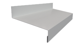 Отлив простой 20х70х20 мм, 9005 черный янтарь глянцевый