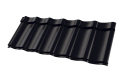 Металлочерепица Супермонтеррей 1180/1100x0,5 мм, 9005 черный янтарь глянцевый