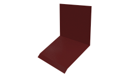 Планка примыкания верхняя к стене фальц 150x130x20 мм, 3011 коричнево-красный глянцевый