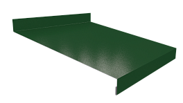 Отлив простой 20х200х20 мм, 6005 зелёный мох глянцевый