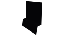 Планка стартовая фальц 135x30x55 мм, 9005 черный янтарь глянцевый