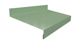 Отлив простой 20х100х20 мм, 6029 мятно-зеленый глянцевый