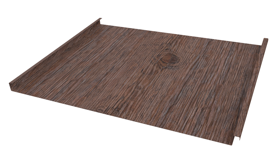 Фальцевая кровля 562/550x0,45 мм, Морёный дуб 3D