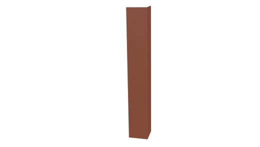 Планка угла наружного 30x30x2000 мм, 8004 медно-коричневый матовый