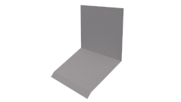 Планка примыкания верхняя к стене фальц 150x130x20 мм, цинк