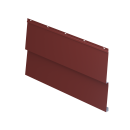 Металлосайдинг Корабельная доска 267/236x0,5 мм, 3009 оксид красный глянцевый