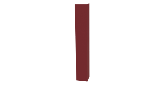 Планка угла наружного 30x30x2000 мм, 3011 коричнево-красный глянцевый
