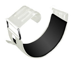 Соединитель желоба 125 мм, 9003 сигнальный белый