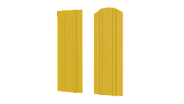 Штакетник Евротрапеция 110x0,5 мм, 1018 цинково-желтый глянцевый