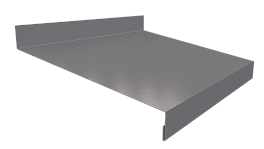 Отлив простой 20х150х20 мм, 7005 мышино-серый глянцевый