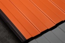 Профнастил С8 1200/1150x0,45 мм, 8004 медно-коричневый глянцевый