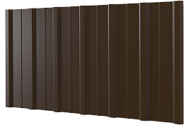 Профнастил НС16 1150/1100x0,65 мм, 8017 шоколадно-коричневый глянцевый