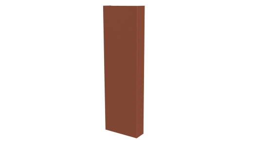 Декоративная накладка 20x60x20 мм, 8004 медно-коричневый глянцевый
