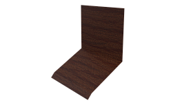 Планка примыкания верхняя к стене фальц 150x130x20 мм, Дуб Кельтик 3D