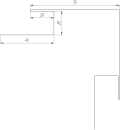 Планка угла наружного сложная 75x75x2000 мм, 7024 графитовый серый глянцевый