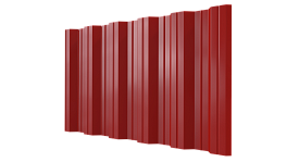 Профнастил НС35 1060/1000x0,5 мм, 3020 транспортный красный глянцевый