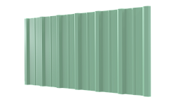 Профнастил НС16 1150/1100x0,65 мм, 6019 бело-зеленый глянцевый
