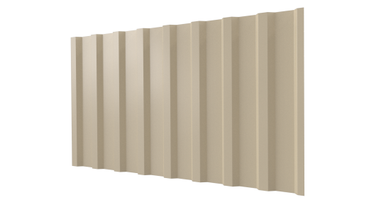 Профнастил С20B 1150/1100x0,65 мм, 1015 св. слоновая кость глянцевый