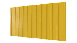 Профнастил С10 1170/1100x0,65 мм, 1018 цинково-желтый глянцевый