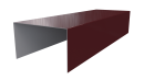 Крышка 40x65x40 мм, 3005 винно-красный глянцевый
