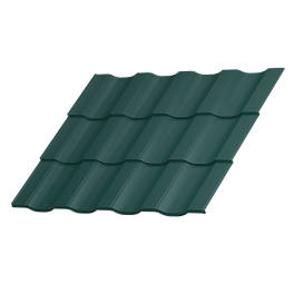 Металлочерепица Геркулес 30 1200/1150x0,5 мм, 6005 зеленый мох матовый