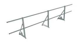 Ограждение ECONOM d-25 (круг) H-600/3,0м универ (2 трубы) ТУ, 7024 графитовый серый