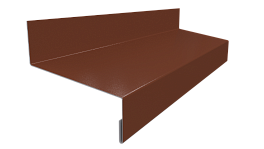 Отлив простой 20х50х20 мм, 8017 шоколадно-коричневый глянцевый