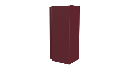Планка угла наружного сложная 75x75x2000 мм, 3005 винно-красный глянцевый