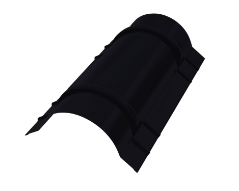 Конёк круглый R110x2000 мм, 9005 черный янтарь матовый