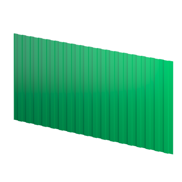 Профнастил С8 1200/1150x0,4 мм, 6029 мятно-зеленый глянцевый