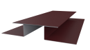 Планка стыковочная сложная Блок-хаус 110x2000 мм, 3005 винно-красный матовый