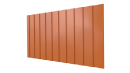 Профнастил С8 1200/1150x0,4 мм, 2011 насыщенный оранжевый глянцевый