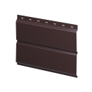 Металлосайдинг Л-брус 264/240x0,45 мм, 8017 шоколадно-коричневый глянцевый