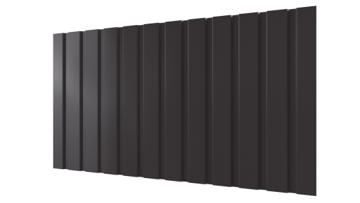 Профнастил С10 1155/1100x0,45 мм, 8019 серо-коричневый глянцевый