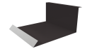 Планка примыкания нижняя 100x200x2000 мм, 8019 серо-коричневый глянцевый