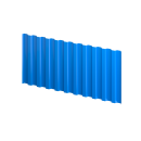 Профнастил С21 1051/1000x0,4 мм эконом, 5015 небесно-синий глянцевый