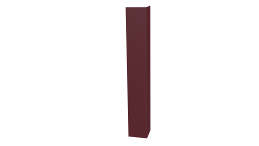 Планка угла наружного 50x50x2000 мм, 3005 винно-красный матовый