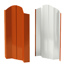 Штакетник М-образный Престиж 118x0,45 мм, 2004 оранжевый глянцевый